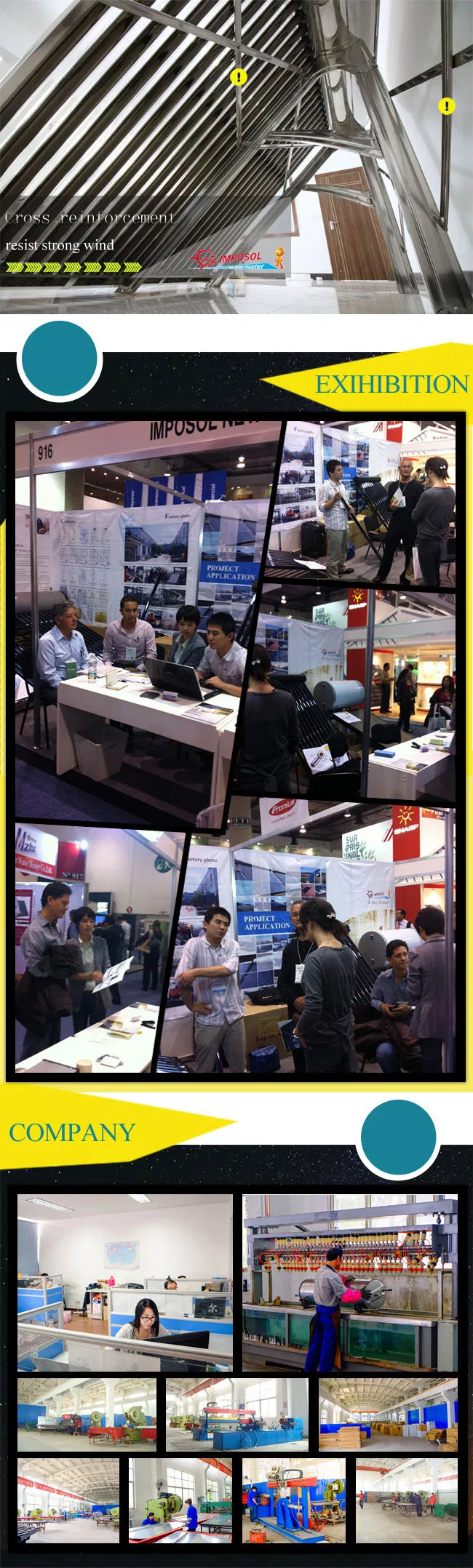 Split 12 Tubes Solar Keymark Solar Collector for Home