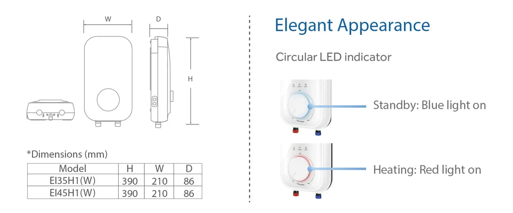 Golden Supplier Hot Sell Cheap Price 200V 3.5kw 4kw Bath Instant Tankless Boiler Hot Water Heater