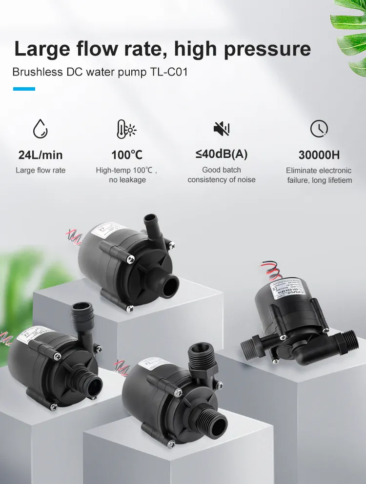 12V Water Pumps Small DC Brushless Instant Electric Water Heater