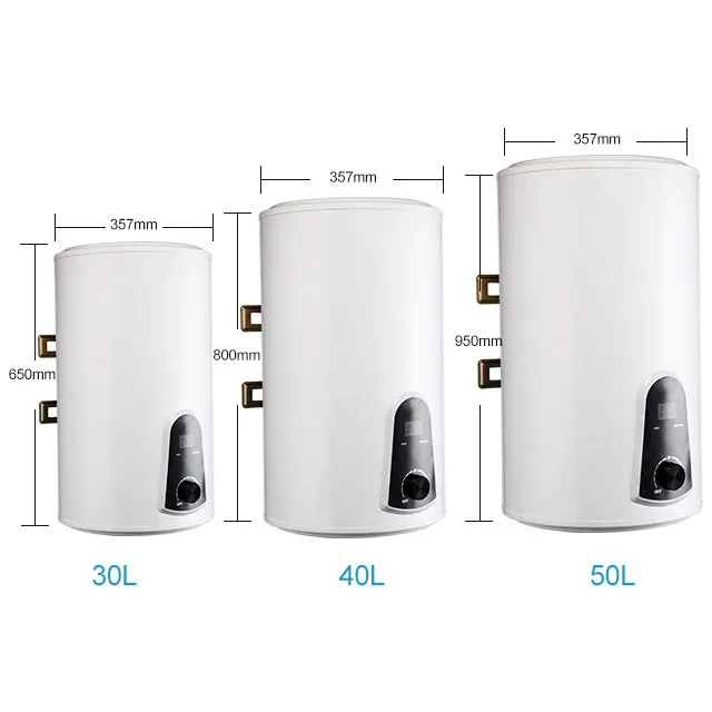 40liter High Production Electric Water Heater Digital Display Wall Mounted for Hotel Bathroom Application