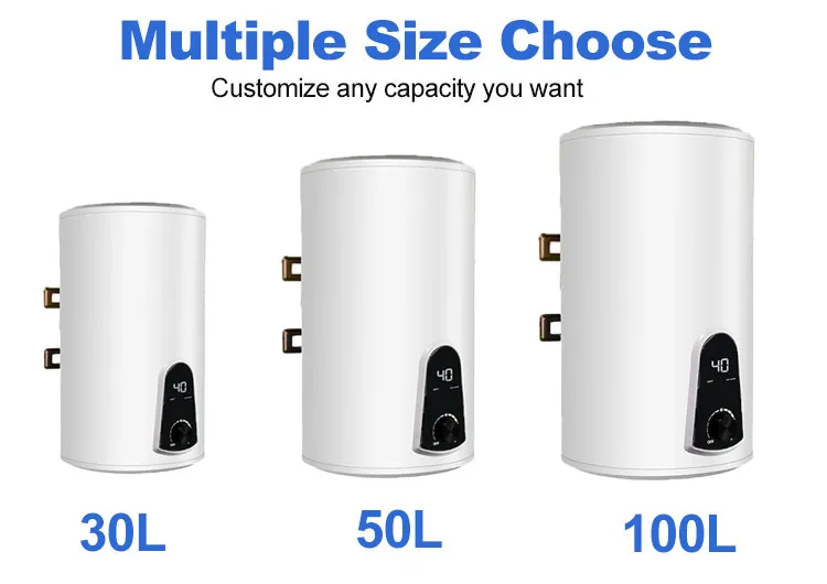 40liter High Production Electric Water Heater Digital Display Wall Mounted for Hotel Bathroom Application