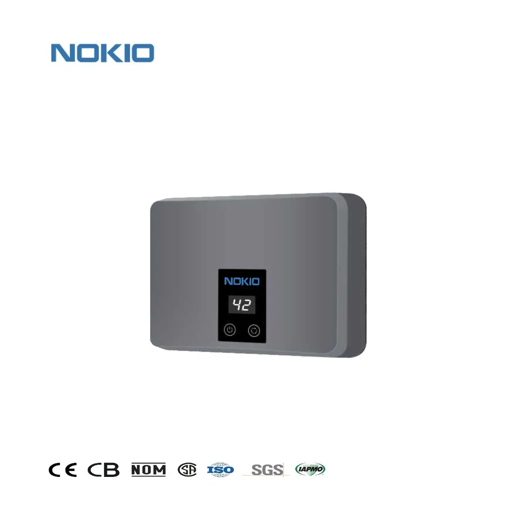 White Black Small Size South America Nom Smart Control Portable Digital-Display Instant Electric Water Heater