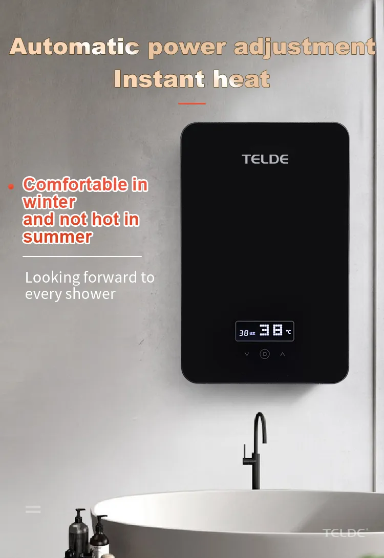 Quick Heating Electric Water Heater for Showers and Baths