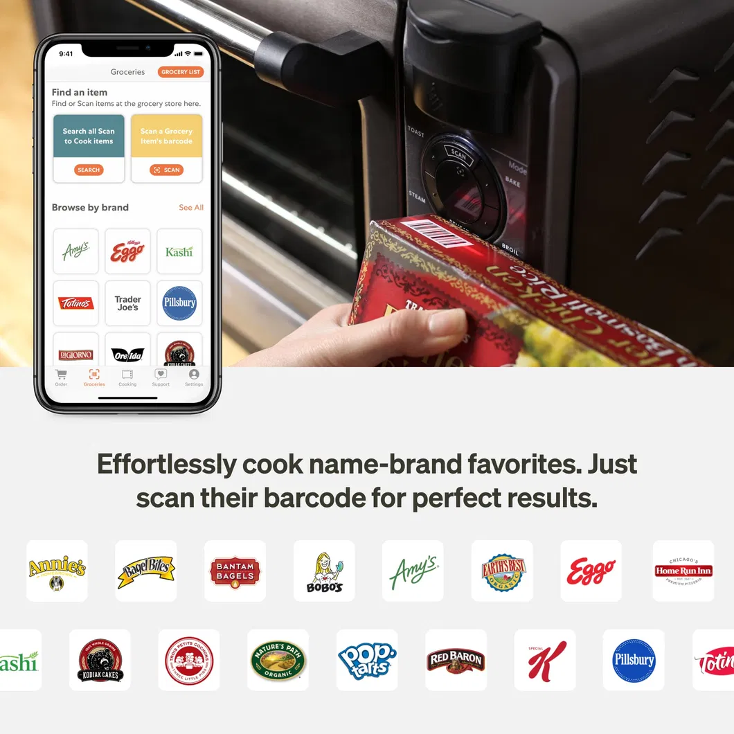 Countertop Convection Steam Toast Air Fry Smartphone Control WiFi Smart Oven