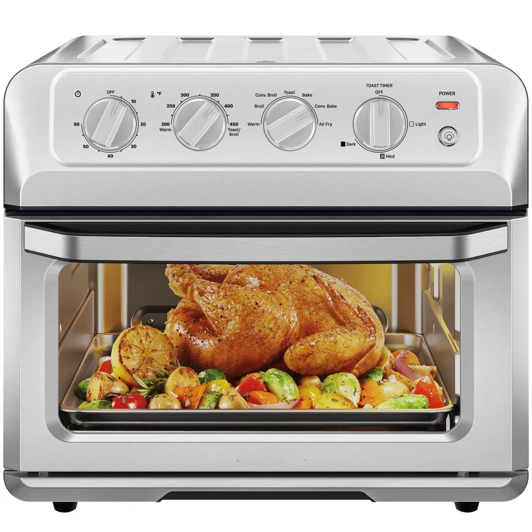 Combo Convection Oven Countertop Pizza Chicken Wings Broil Air Fryer Toaster Oven