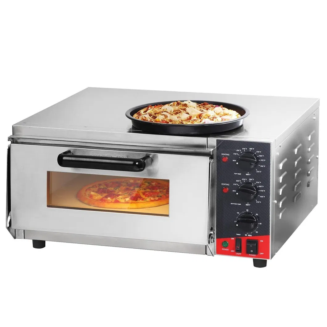Stone Timer Stainless Steel Restaurant Countertop Electric Indoor Commercial Pizza Oven