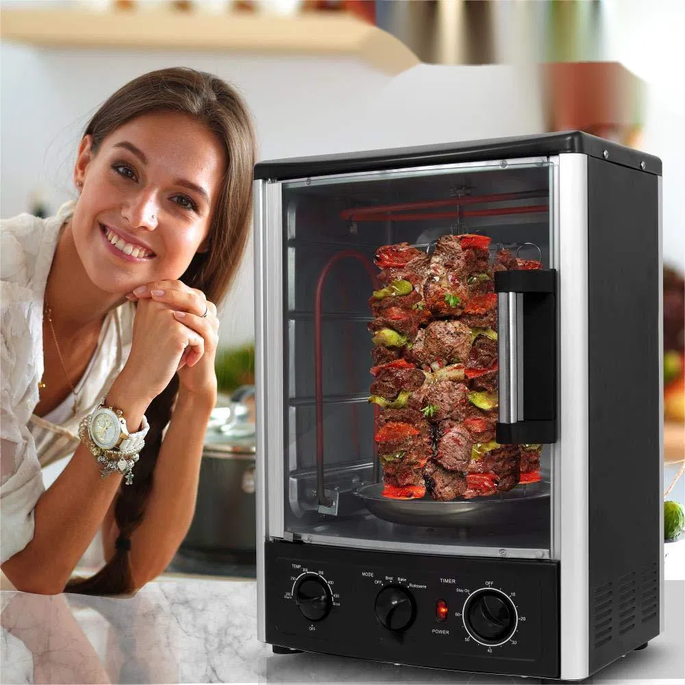 Vertical Countertop Bake Turkey Thanksgiving Broil Upgraded Multi-Function Rotisserie Oven