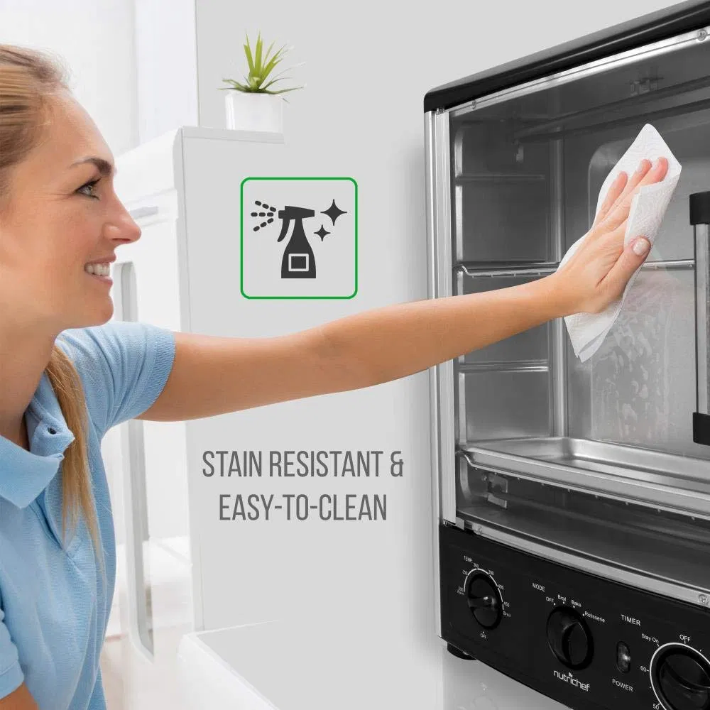 Vertical Countertop Bake Turkey Thanksgiving Broil Upgraded Multi-Function Rotisserie Oven