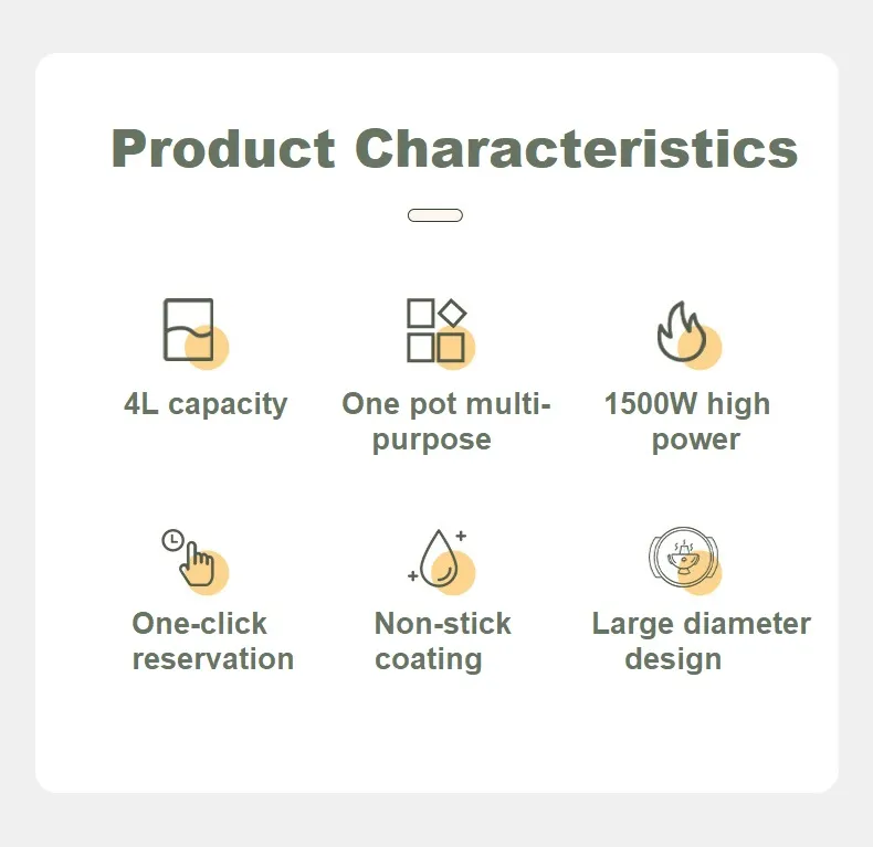 Cutting-Edge 1500W Electric Cookware 30cm, Low Pressure Cooking