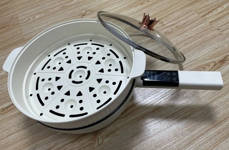 China Factory Manufacturer Electric Cooking Pot Multifunctional Electric Pot with Steamer Electric Frying Pot Wholesale Price for Africa Ghana Nigeria Market