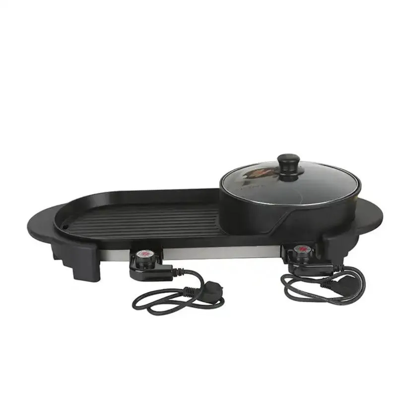 High-Quality Multifunctional Kitchen Appliance Two-in-One Electric Grill Rilling All-in-One Pot