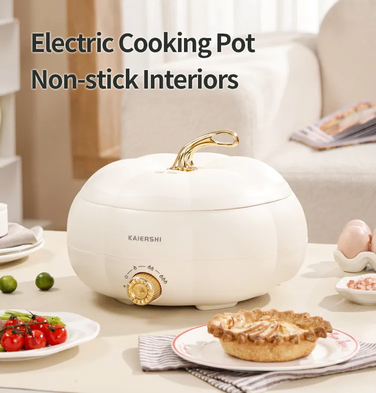 Kitchen Appliances Electric Skillet Easy Clean Healthy Food Non Stick Electric Cooking Hot Pot Big Size Cooker Skillet