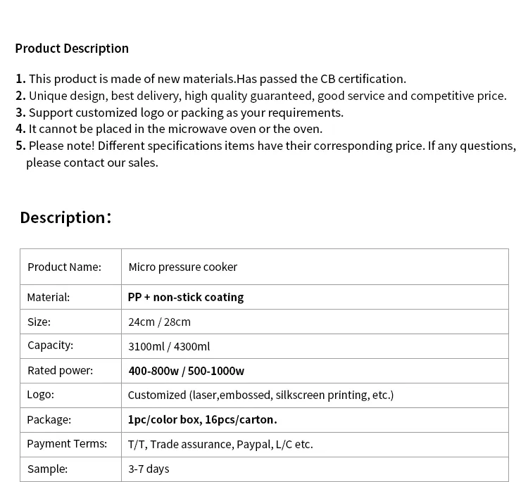 Micro Pressure Cooker Non-Stick Pot Multi-Functionpressure Cooking Pot