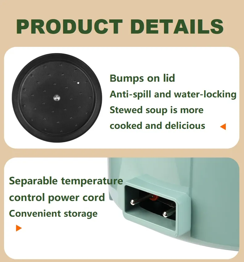 Enameled Cast Aluminium Pot Cookware Electric Hotpot with Dual Handle 30cm