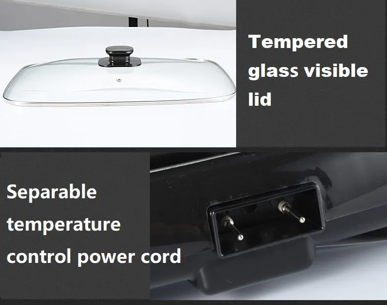 Electric Indoor Nonstick Grill Dishwasher Safe Cool Touch 16inch