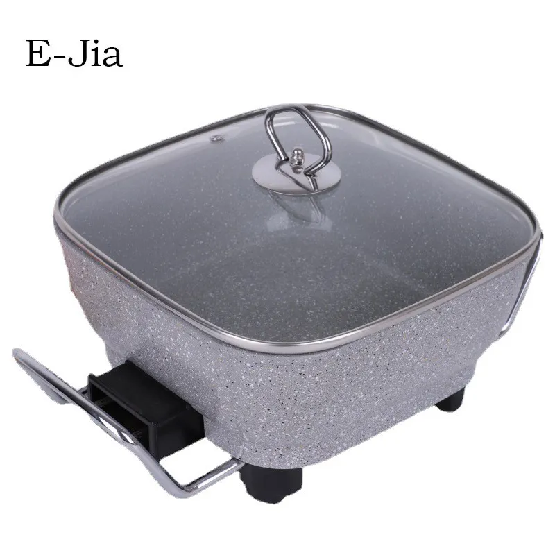 Hot Selling Aluminium Die-Casting Electric Hot Pot Non-Stick Soup Pot with Steamer Hot Pot