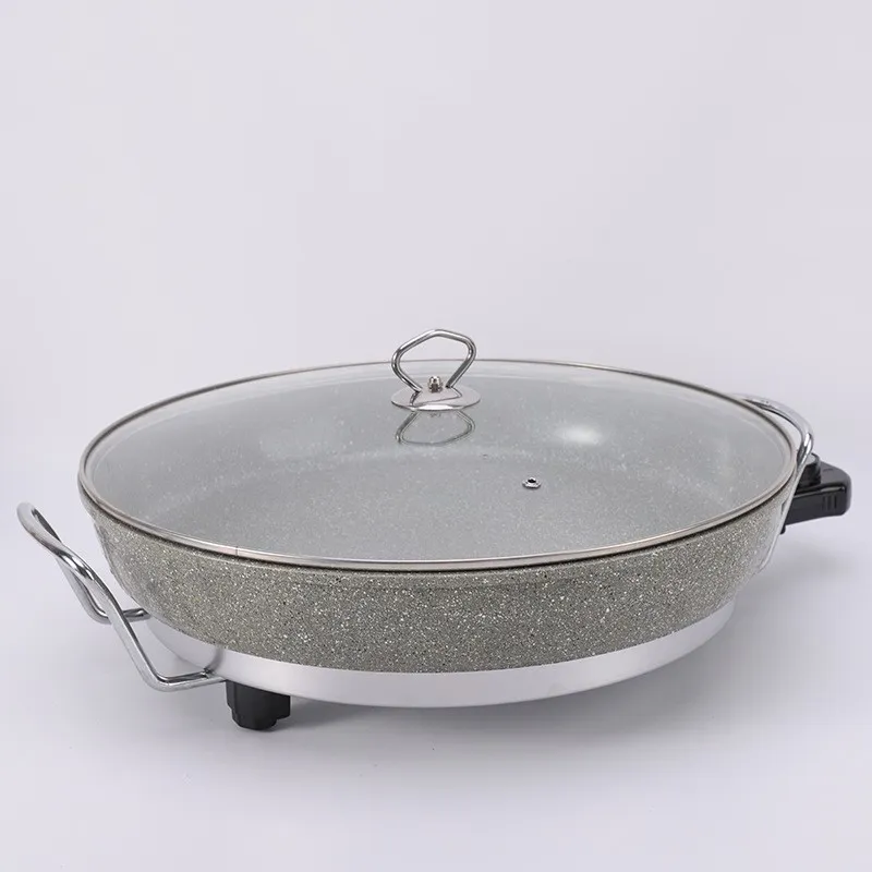Factory Sell Electric Pizza Multipurpose Frying Pan Nonstick Coated Electric Grill Pan