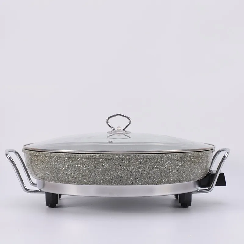 Factory Sell Electric Pizza Multipurpose Frying Pan Nonstick Coated Electric Grill Pan