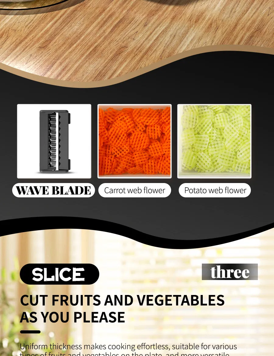 Ds-5222WH PRO-Series 15-in-1, Vegetable Chopper, Onion Mincer, Cutter, Dicer, Egg Slicer with Container, French Fry Cutter Potatoe Slicer Salad Chopper