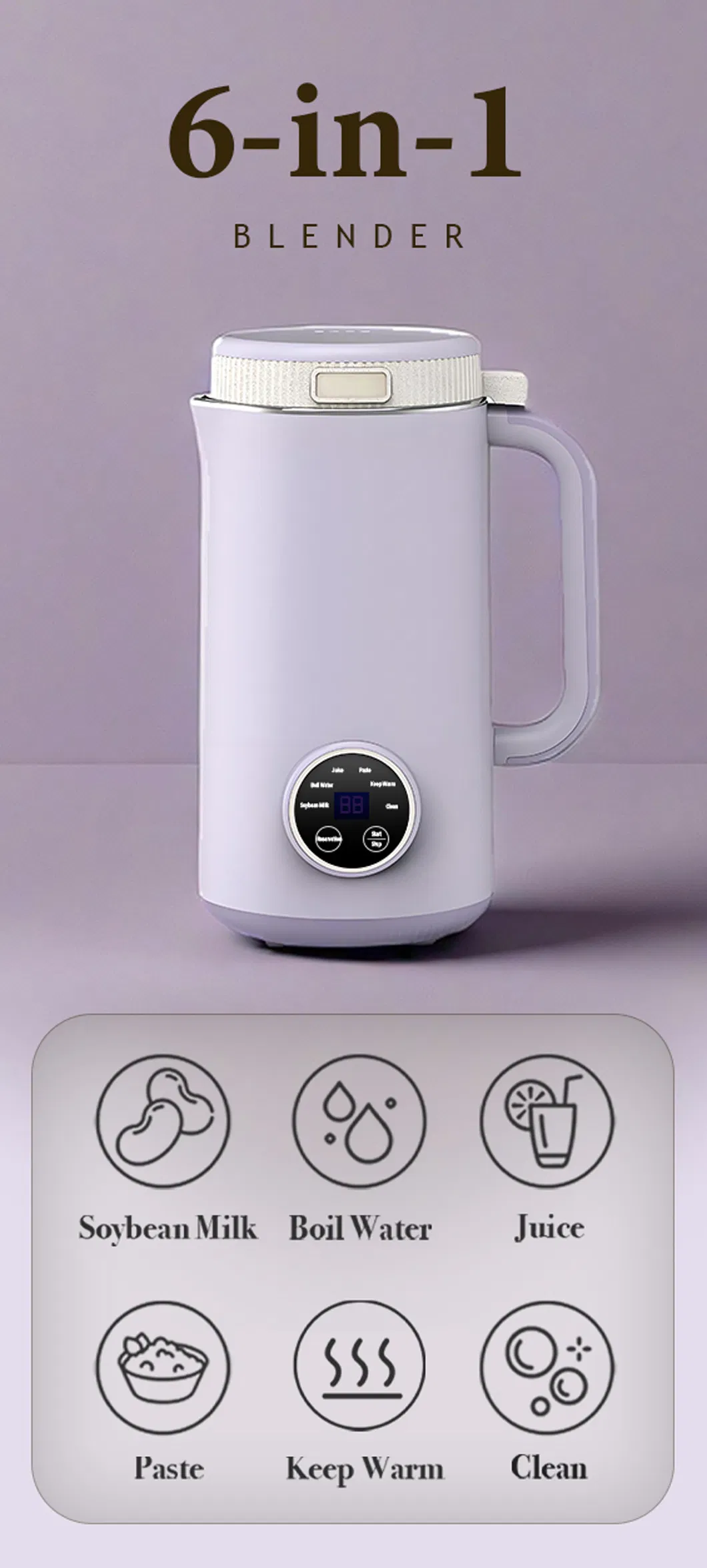 High Quality Family Use Compact 1.2L 800W Multifunctional Blender