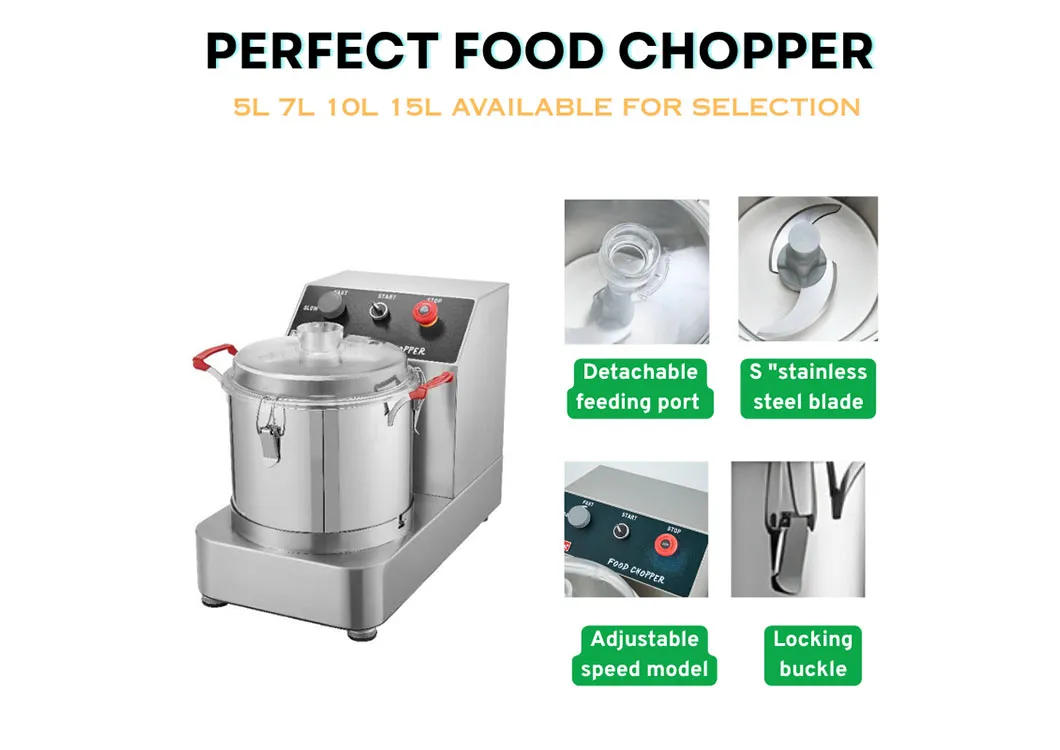 10L Kitchen Appliance Processor Vegetable Fruit Blender Food Chopper Mixer