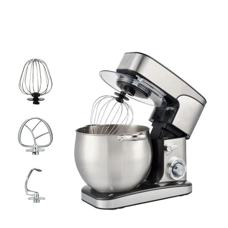 6-Speed 10/12L Large Capacity Food Mixer Egg Mixing Dough Kneading Stand Mixer