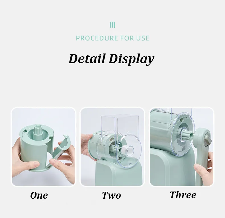 DS-5213B Roller Vegetable Slicer Nut Grinder Potato Shredding Slicer Multi-Functional Vegetable Chopper