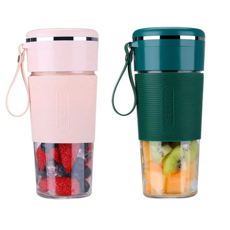 3 4 6 Blades Travel USB Electric High Speed Personal Size Automatic Handheld 300ml Fruit Smoothie Juicer