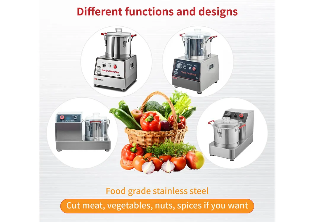 Fast Chopping Stainless Steel Food Vegetable Processor Commercial Household Use Food Chopper