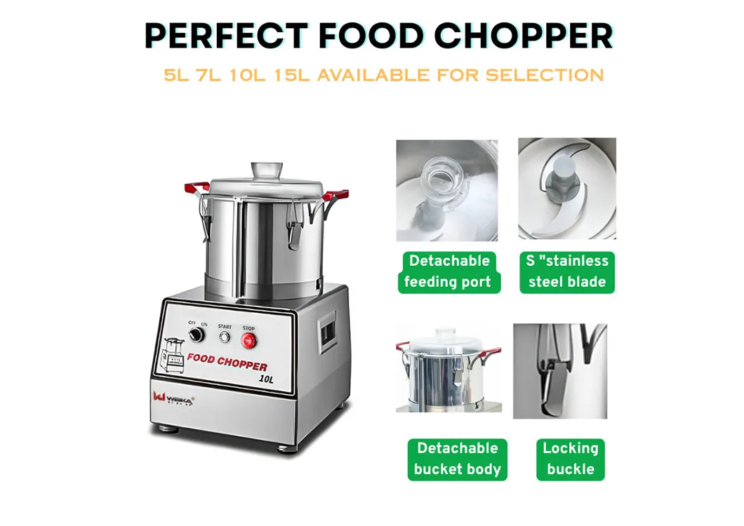 Fast Chopping Stainless Steel Food Vegetable Processor Commercial Household Use Food Chopper