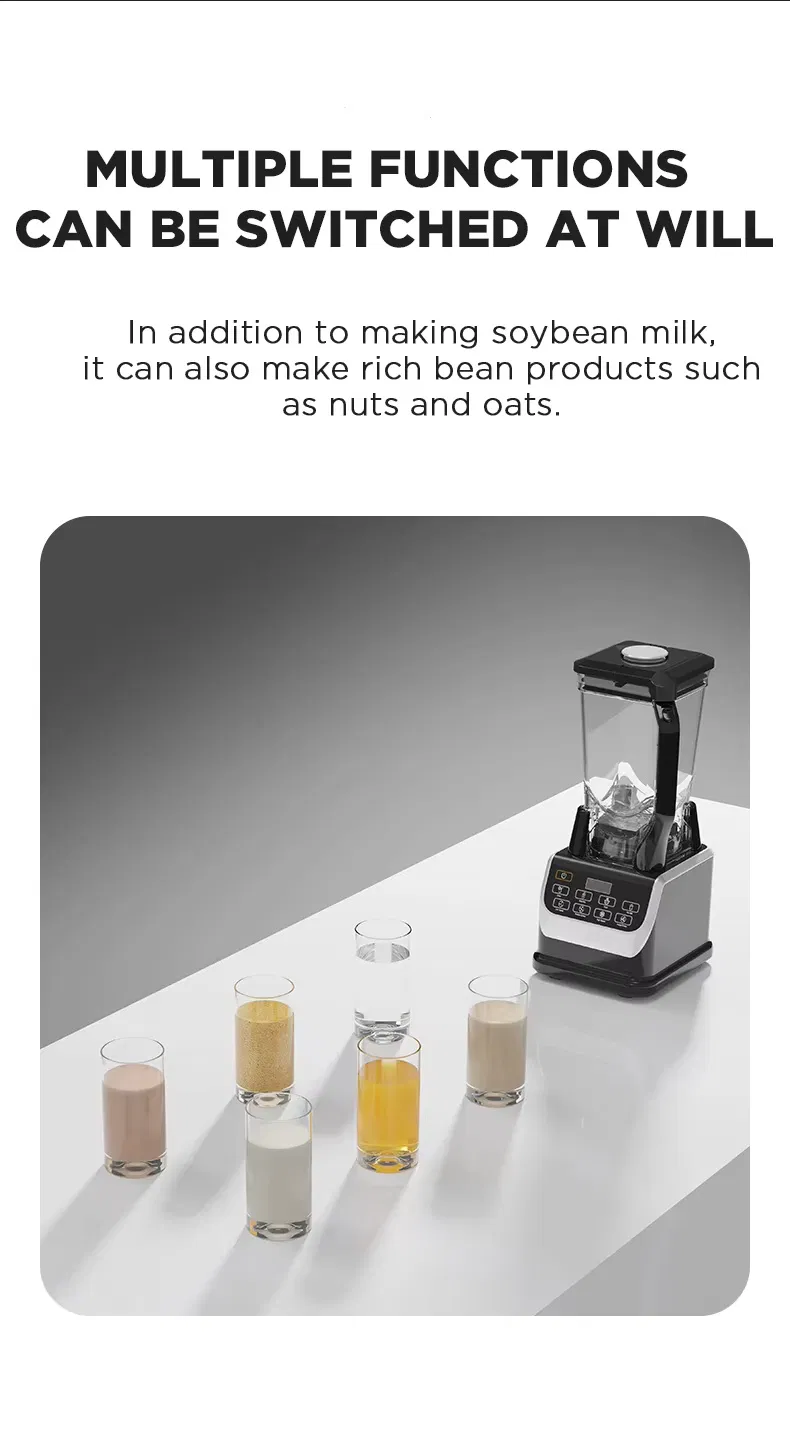 Professional Countertop Smart Kitchen Processing Ice Fruit Mixer Electric Smoothie Juicer Food Blender