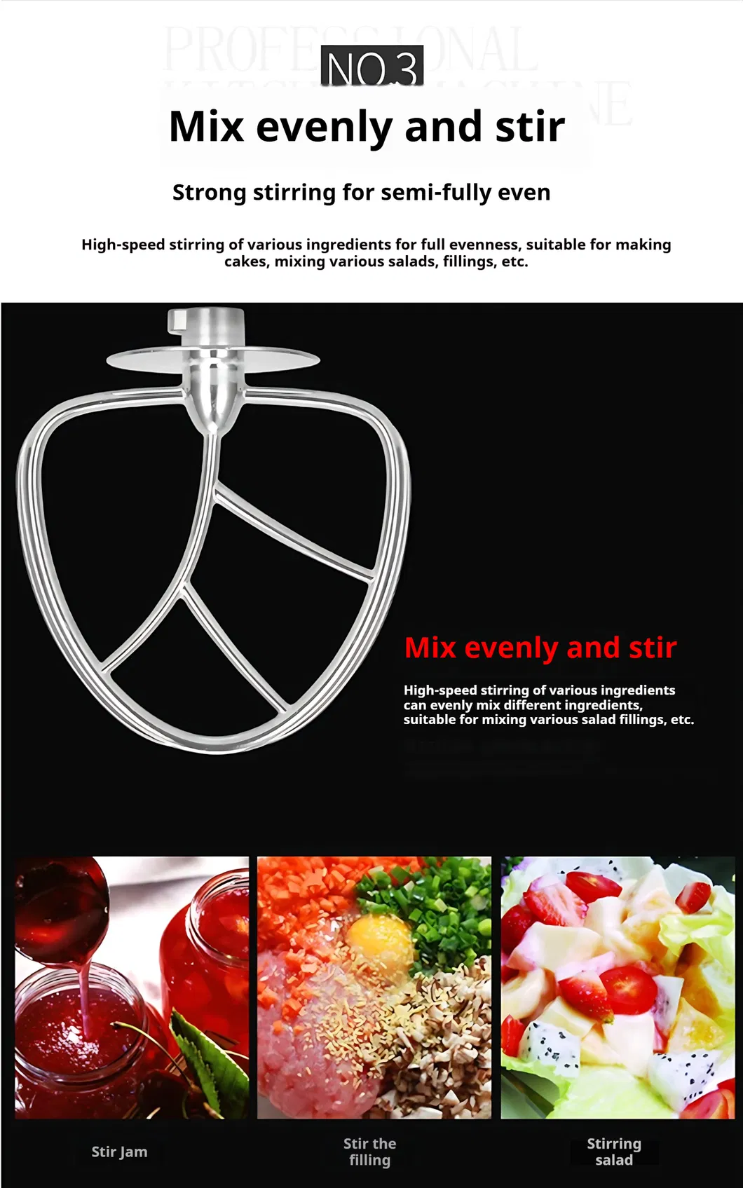 Industrial Food Mixer with SGS Certification and CE Mark for Quality Assurance