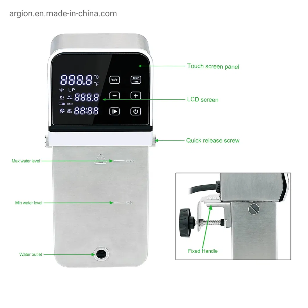 Kitchen Equipment Commercial 2300W Immersion Slow Sous Vide Cooker with WiFi Control