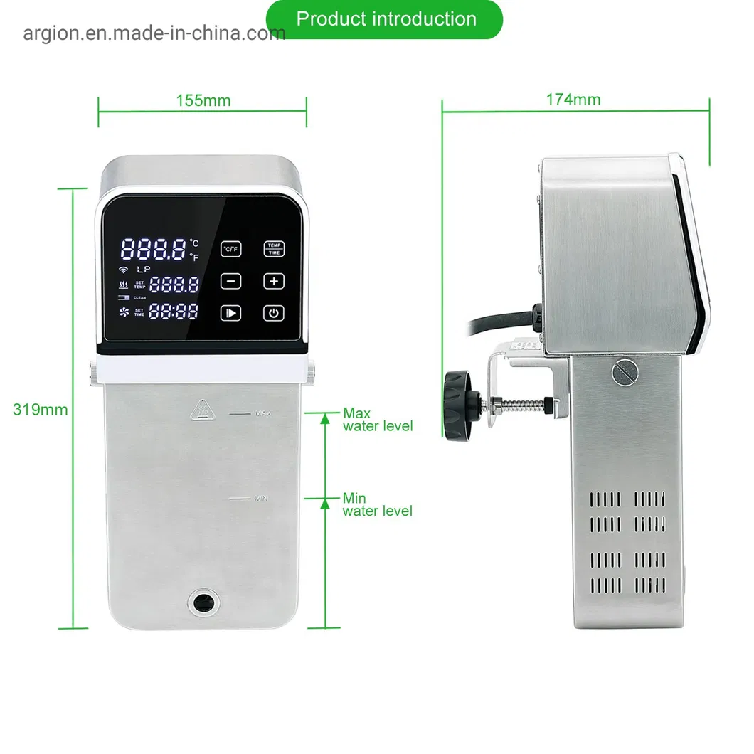 Kitchen Equipment Commercial 2300W Immersion Slow Sous Vide Cooker with WiFi Control