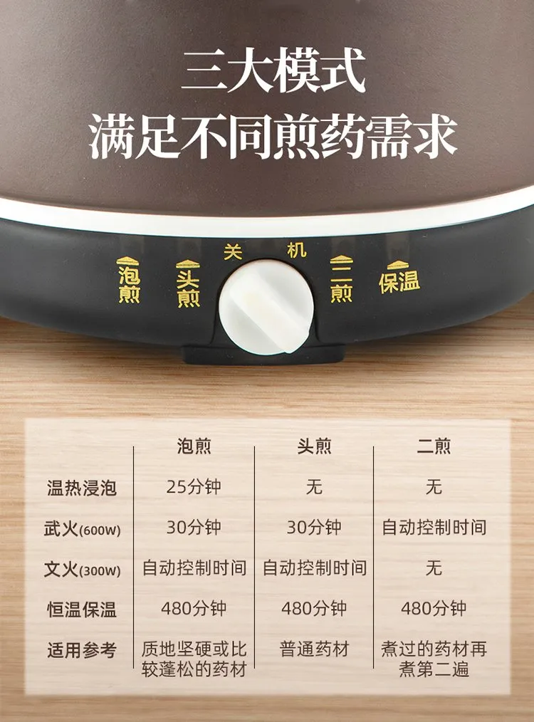 Automatic Electric Purple Clay Pottery Herbal Cooker