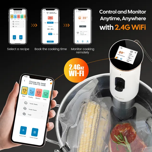 Inkbird Isv-101W 1000 Watts Thermal Immersion Circulators Slow Cook Sous Vide