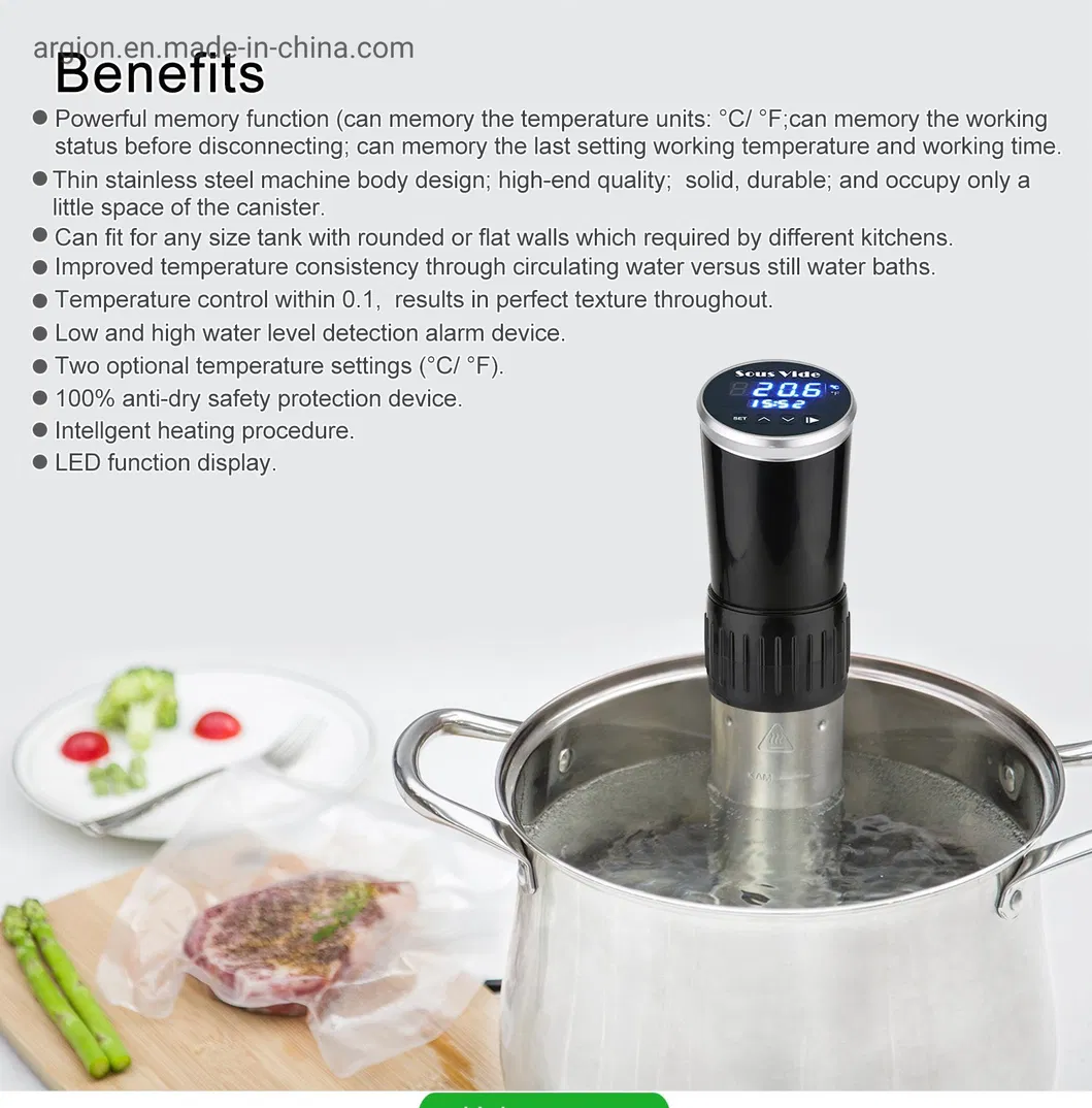 Kitchen Equipment Commercial Low Temperature 40L Volume Sous Vide Cooker with CE/RoHS