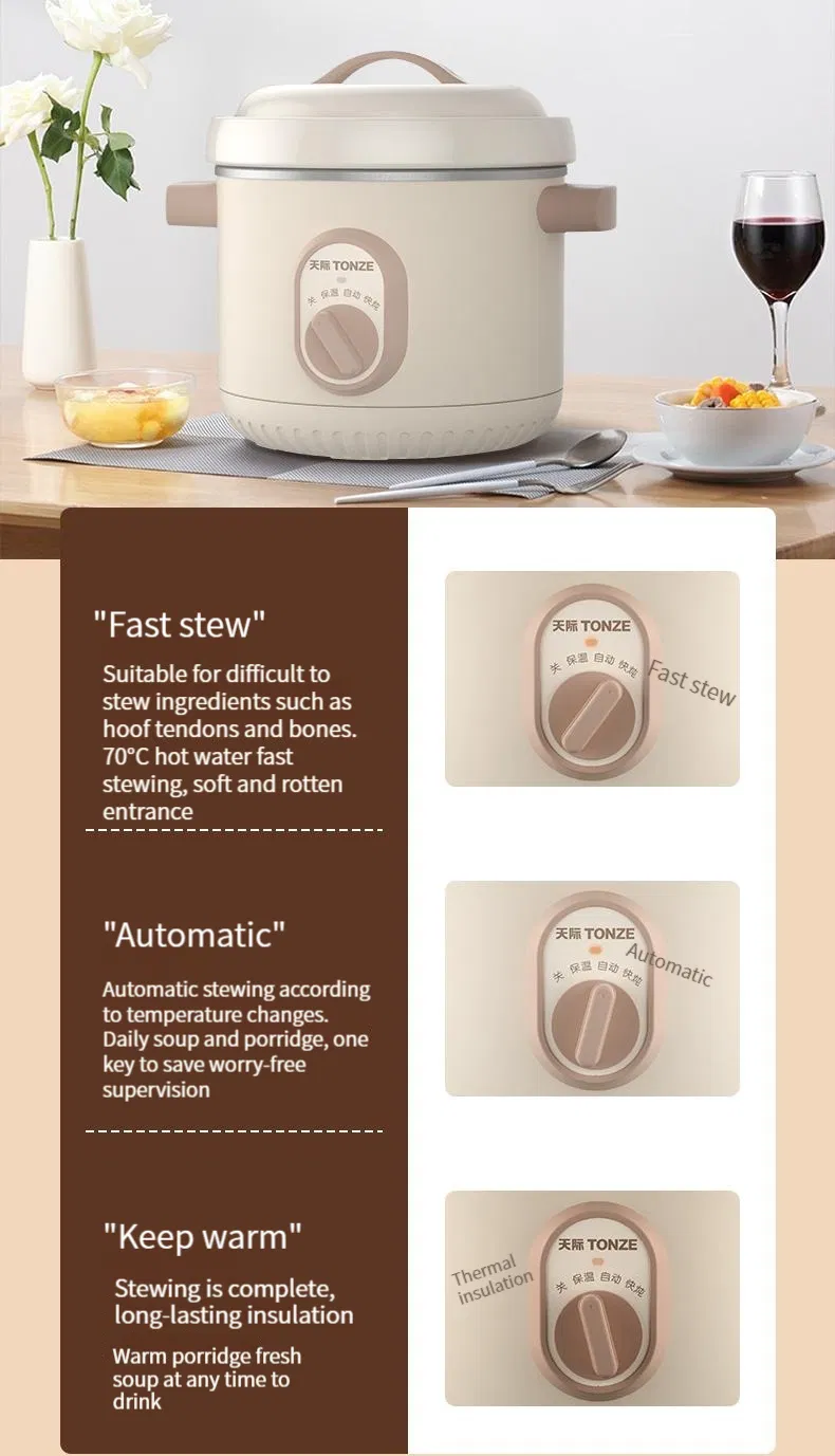 ODM Knob Control Keep Warm 2L Manual C Ceramic Inner Pot