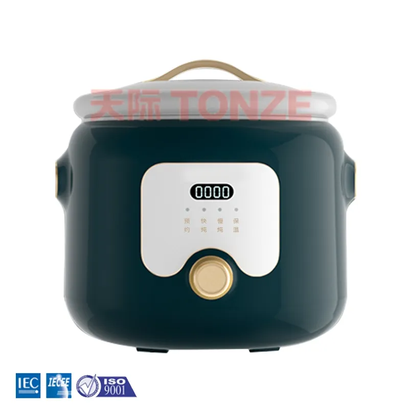 Tonze 4 Liter Factory Electric Slow Cooker Ceramic BPA Free Inner Pot 220V Slow Cooker