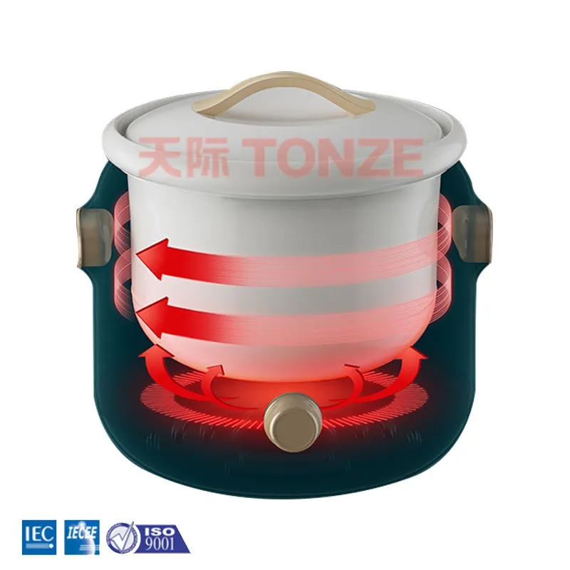 Tonze 4 Liter Factory Electric Slow Cooker Ceramic BPA Free Inner Pot 220V Slow Cooker