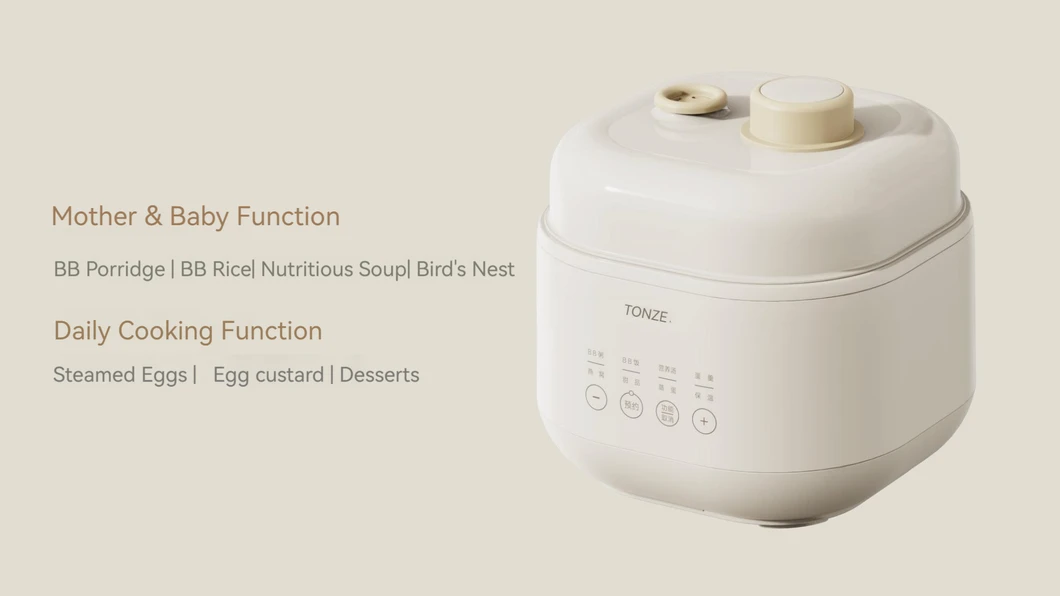 Multi-Function Claypot Ceramic Stew Pot Double Boiler Electric Slow Cooker