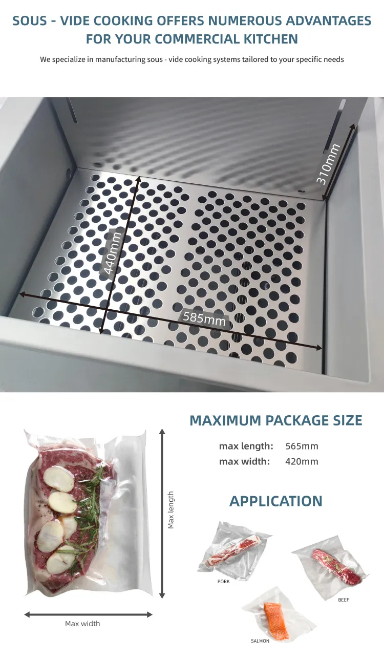 Commercial Large 60kgs Capacity Sous Vide Slow Cooker Machine Low Temperature Cooker