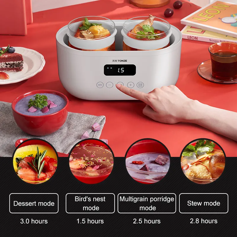 Tonze Factory Glass Manual Slow Cooker Multi Cooker