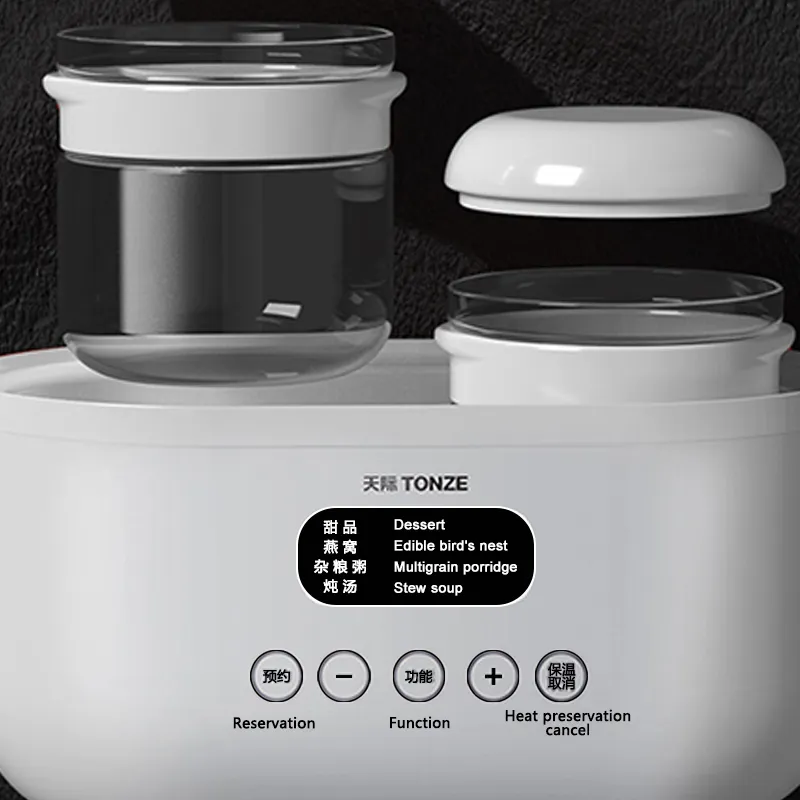 Tonze Factory Glass Manual Slow Cooker Multi Cooker