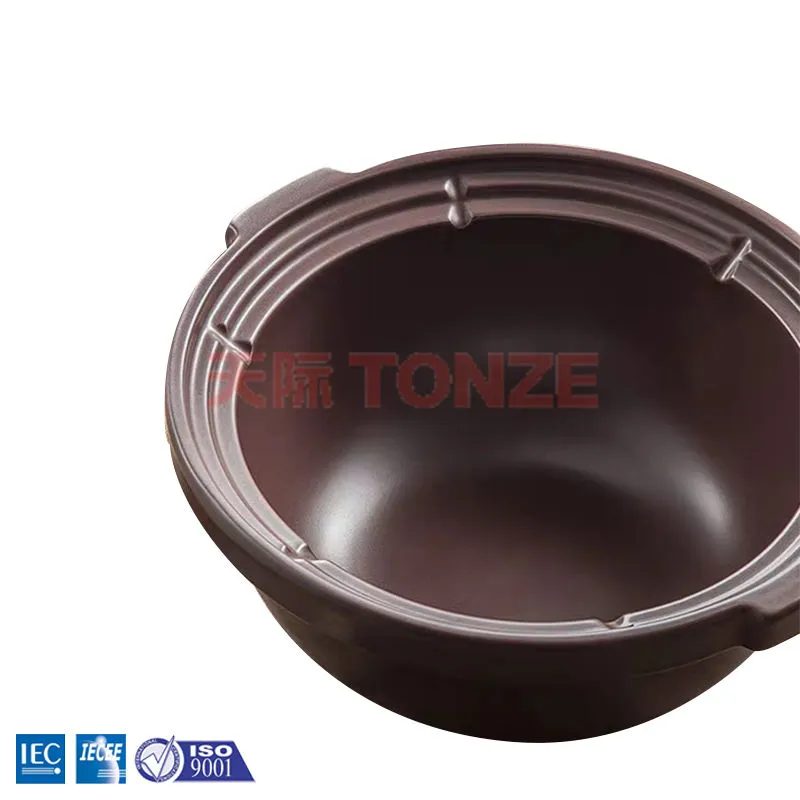 Clay Pot Rice Cooker Purple Sand Slow Cooker Soup Stew Cooker