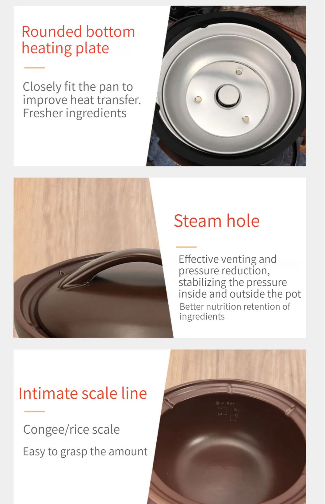 Clay Pot Rice Cooker Purple Sand Slow Cooker Soup Stew Cooker