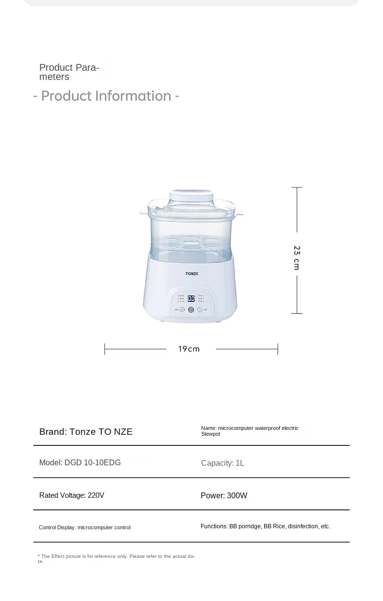 Water Stewing Baby Congee Baby Porridge Cooker Egg Steamer Slow Cooker