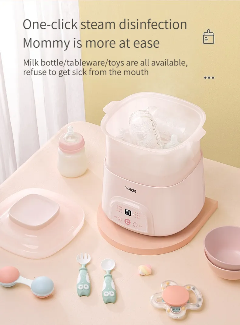 Multi Functions Slow Cooker Baby Bottle Sterilization and Food Steamer