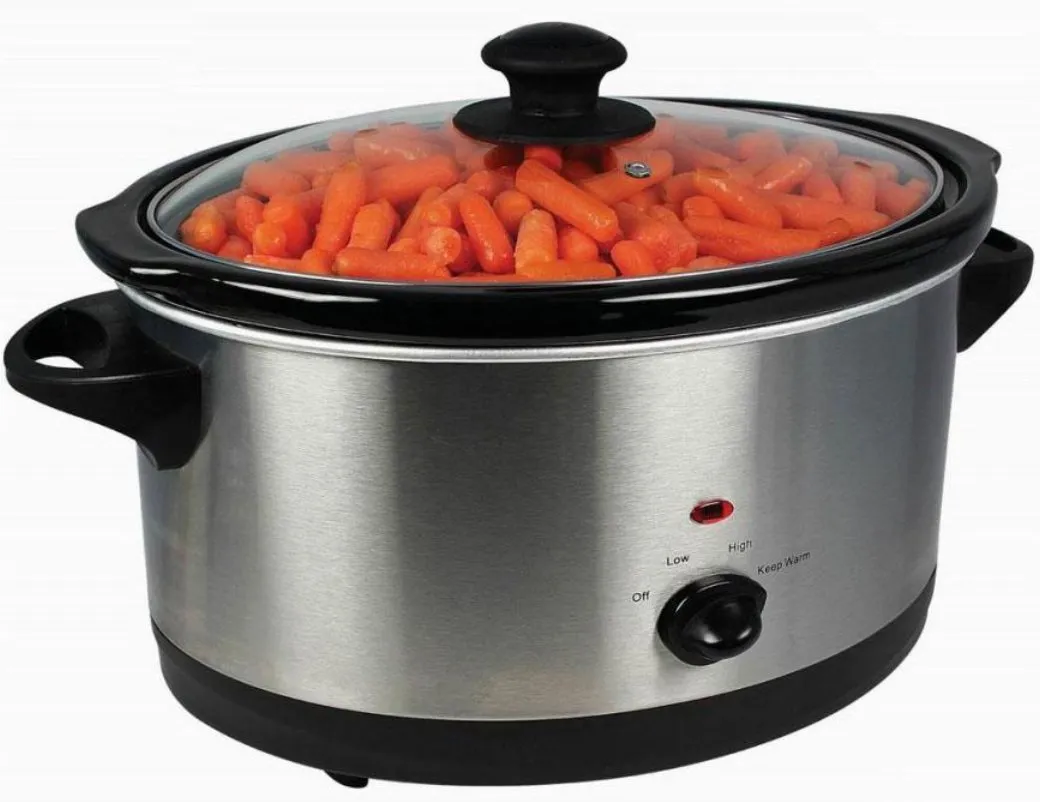 330W 6.5L Slow Cooker with Glid Glass