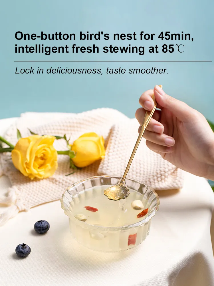 OEM 0.7L Small Slow Cooker Birdnest Dessert Soup Maker Multicooker Water Stew Pot